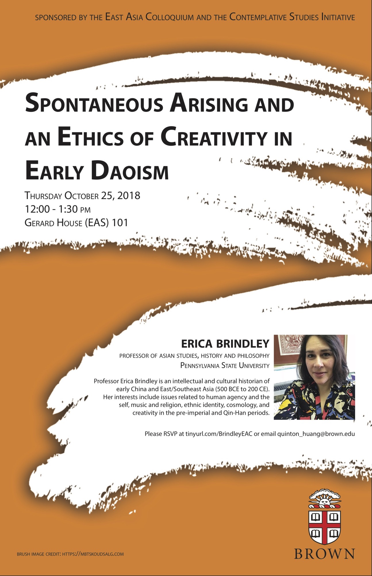 Erica Brindley Lecture Poster